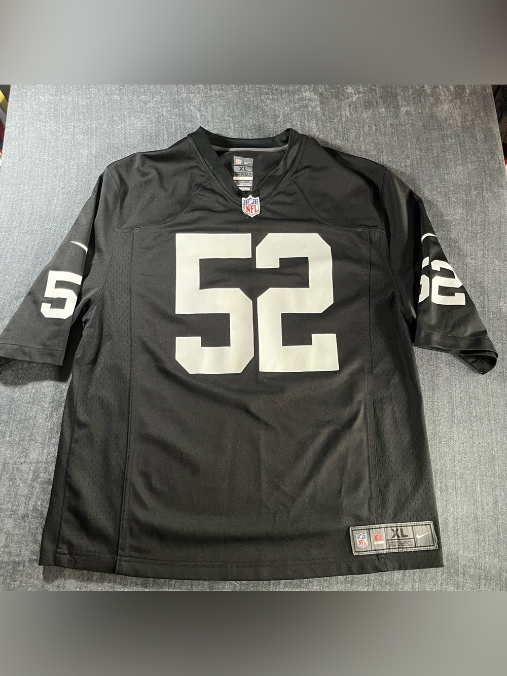 NFL Oakland Raiders Khalil Mack #52 Nike On Field Football Jersey XL